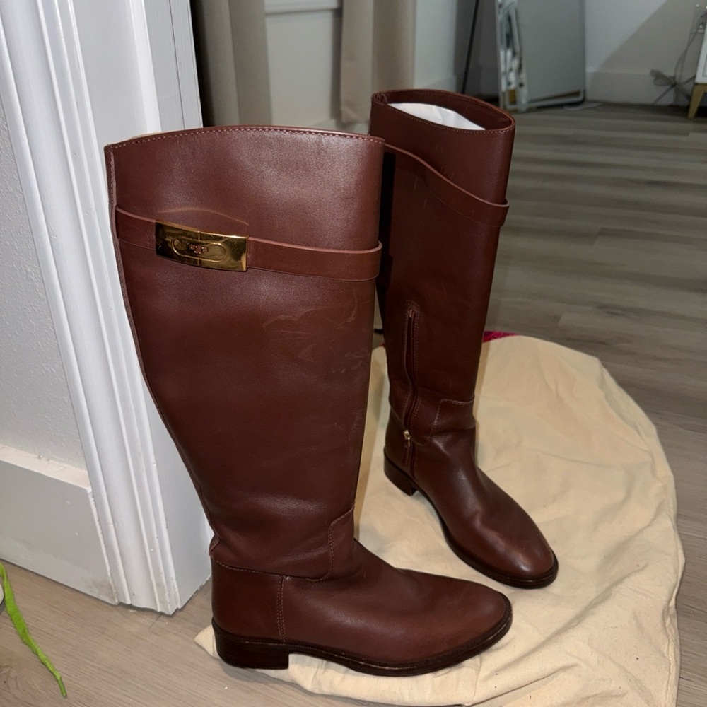 Tory Burch Brown Ankle Boots